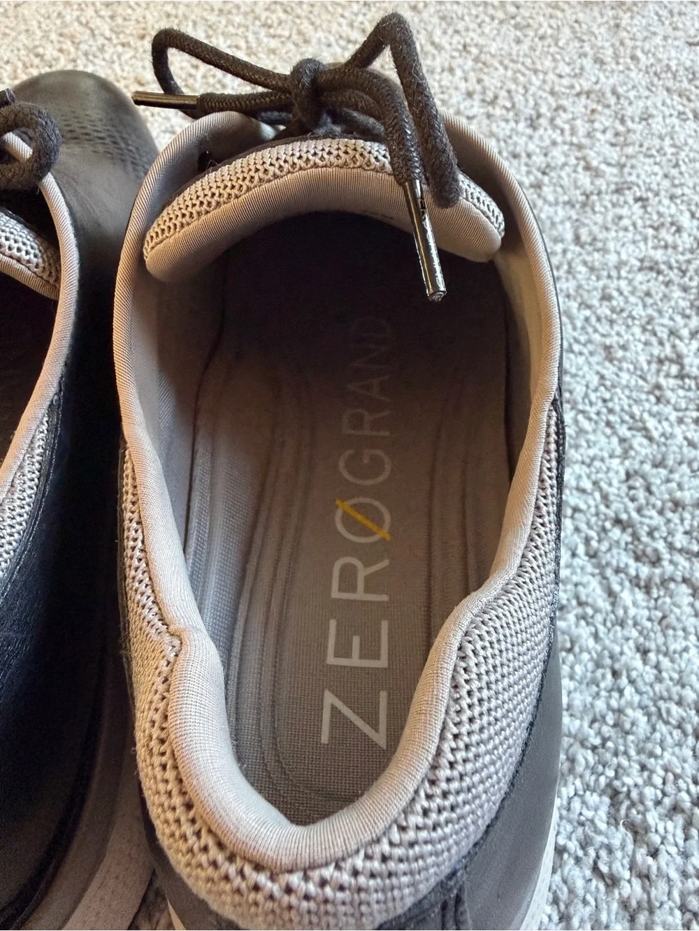 Cole Haan 2.Zerogrand Laser Wingtip Oxford Shoes in Black - Men’s 12M